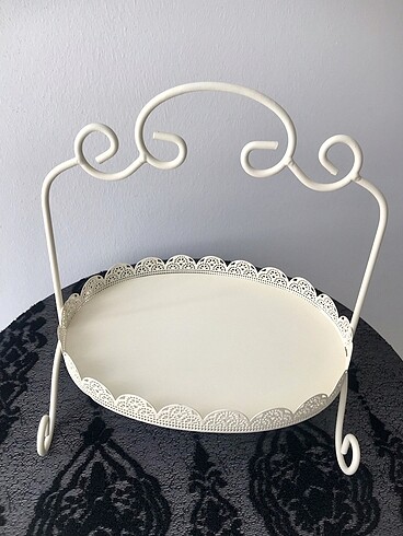 Ferforje ayaklı sunumluk tepsi - Görsel 10