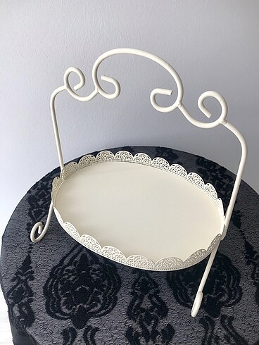 Ferforje ayaklı sunumluk tepsi - Görsel 9