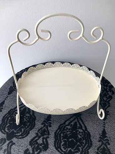 Ferforje ayaklı sunumluk tepsi - Görsel 12