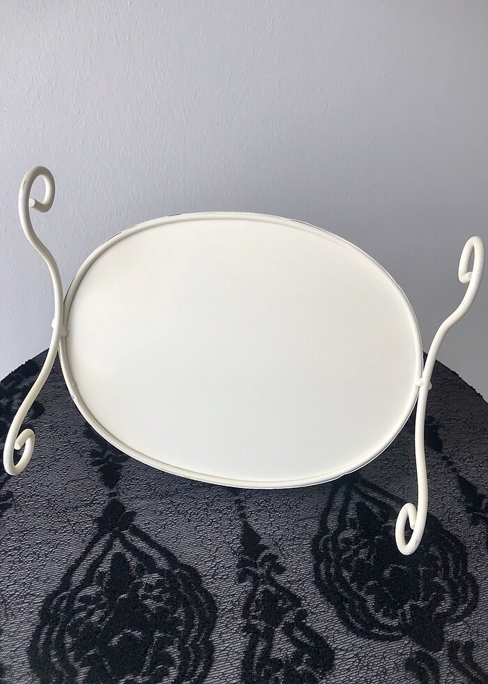 Ferforje ayaklı sunumluk tepsi - Görsel 4