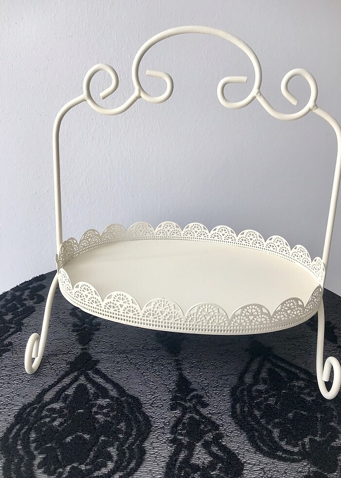 Ferforje ayaklı sunumluk tepsi - Görsel 5