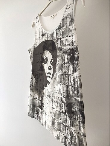 Baskılı Askılı Bluz - Görsel 2