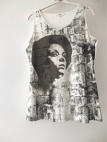 Baskılı Askılı Bluz - Görsel 6