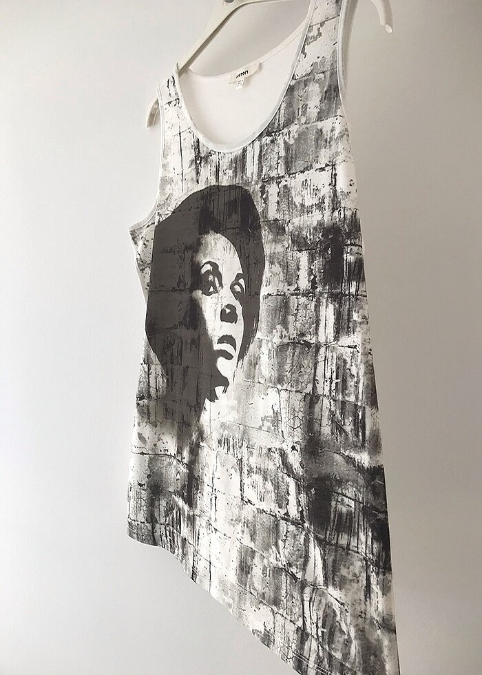 Baskılı Askılı Bluz - Görsel 2