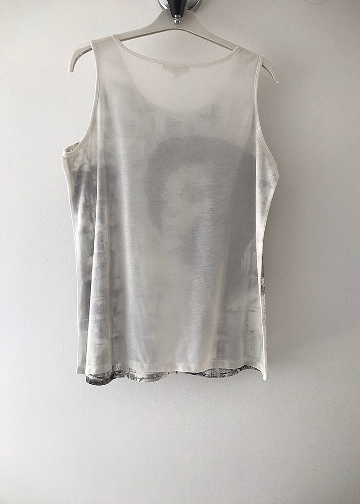 Baskılı Askılı Bluz - Görsel 4