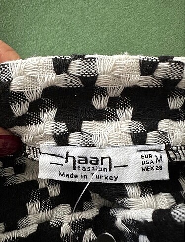 Kaz ayağı desenli etek - Görsel 4