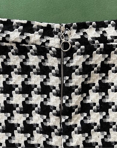 Kaz ayağı desenli etek - Görsel 3