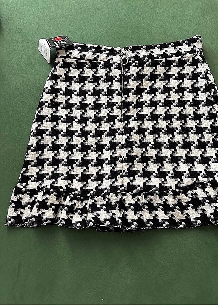 Kaz ayağı desenli etek - Görsel 2