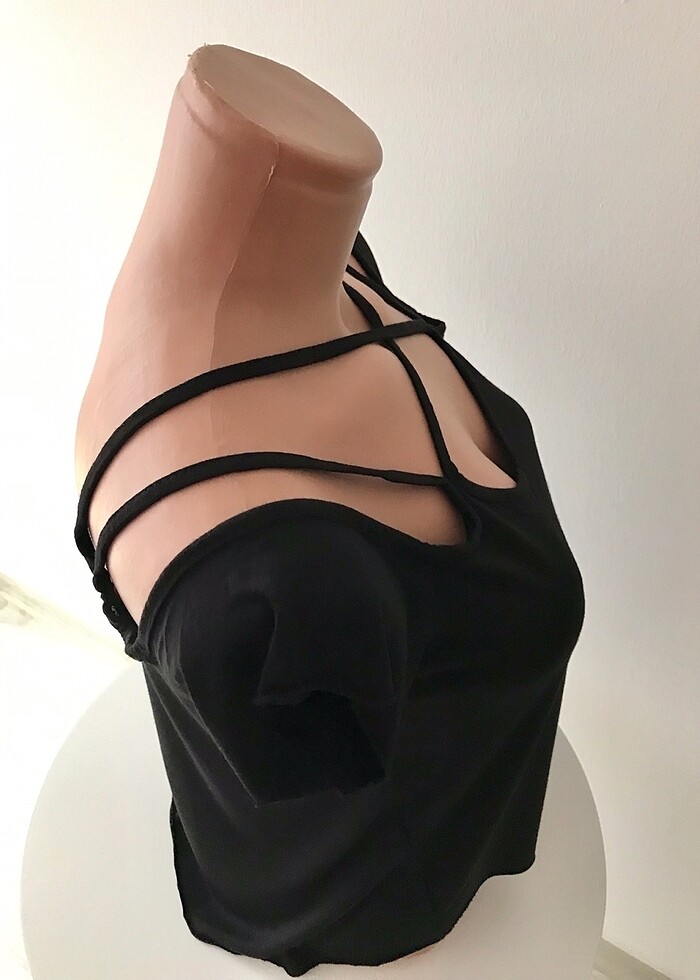 Yaka detaylı bluz - Görsel 3