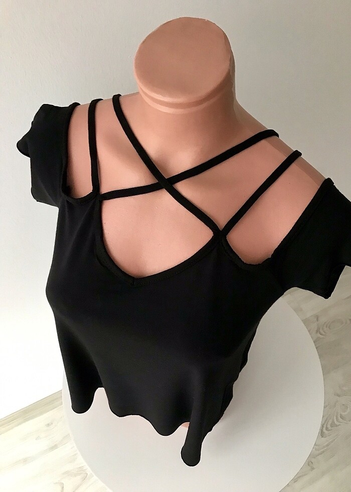 Yaka detaylı bluz - Görsel 2