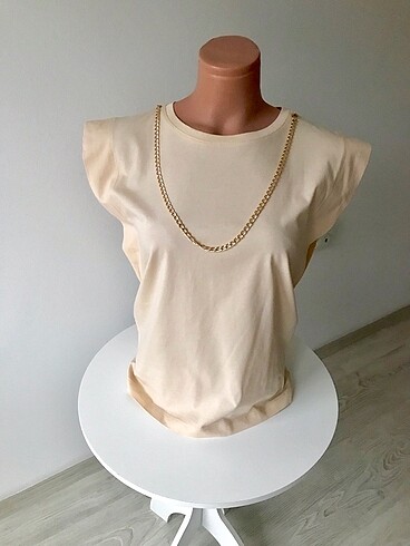 Zincir detaylı bluz - Görsel 7