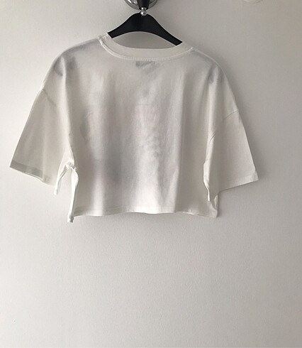 Baskılı crop tişört - Görsel 7