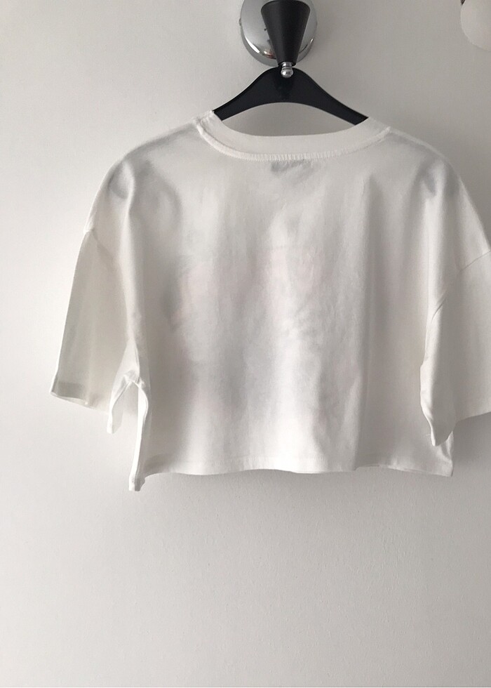 Baskılı crop tişört - Görsel 5