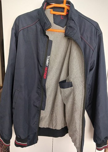 Tommy Hilfiger Tommy Hilfiger Gri Fermuarlı Erkek Ceket