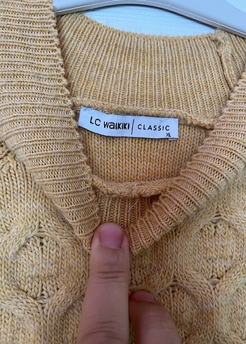 LC Waikiki Bej Örgü Kadın Kazak