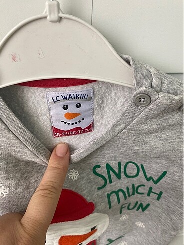 18-24 Ay Beden Yılbaşı ???? temalı sweatshirt üst