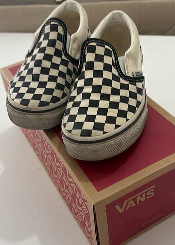 Vans Beyaz Kareli Platform Kadın Spor Ayakkabı