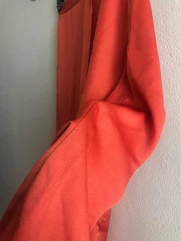 Zara Zara turuncu saten pantolon