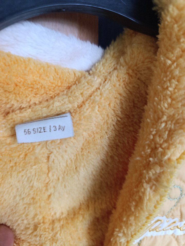 Sarı Nakışlı Bebek Kayak Tulumu - Görsel 4