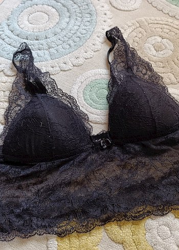 Diğer Siyah Dantel Gotik Bralet
