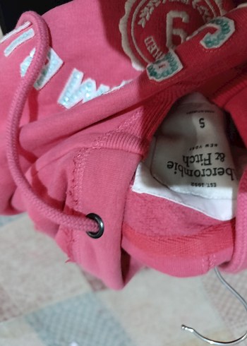 s Beden pembe Renk Pembe Kadın Sweatshirt Uzun Kollu Kapüşonlu