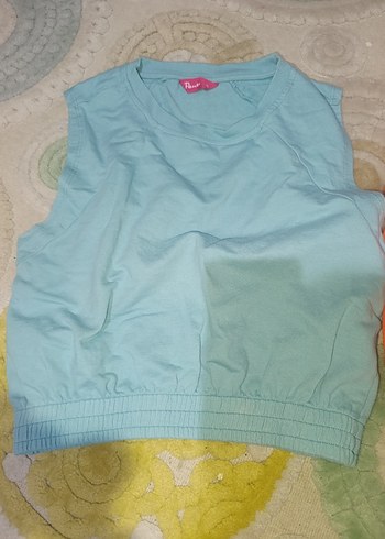 Kız Çocuk Renkli Kısa Kollu Pamuklu Tişört - Görsel 2