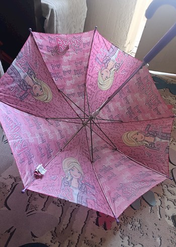 Püsküllü Pembe Kadın Şemsiye - Görsel 3