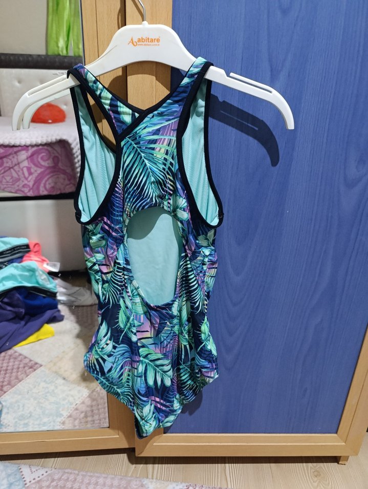 Renkli Baskılı Kadın Mini Mayo - Görsel 4