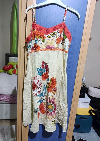 Çiçek Desenli Renkli Hamile Gecelik - Görsel 2