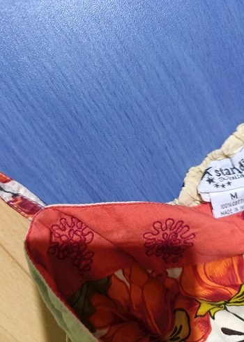 Çiçek Desenli Renkli Hamile Gecelik - Görsel 4