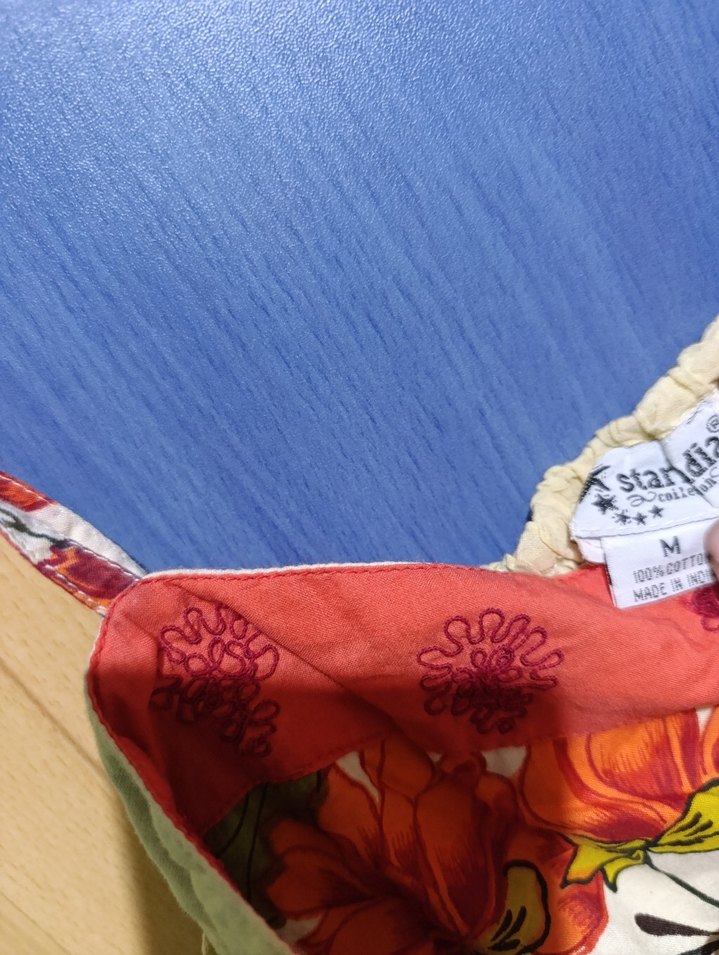 Çiçek Desenli Renkli Hamile Gecelik - Görsel 4