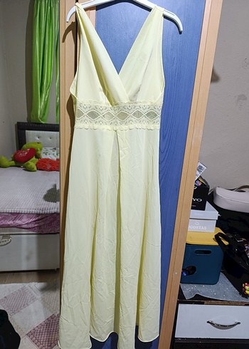 Uzun Bohem Kadın Beyaz Dantel Sabahlık - Görsel 4