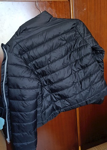 m Beden Fermuarlı Koyu Gri Kadın Kışlık Mont