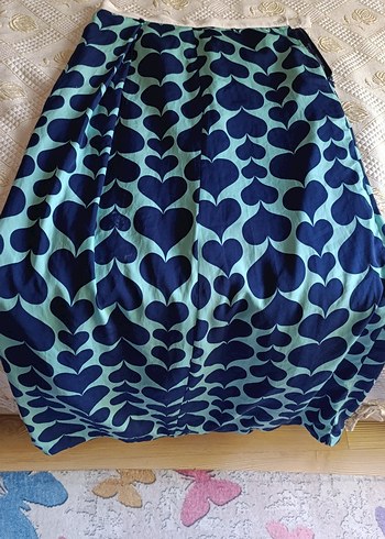 Mavi Bohem Renkli Uzun Hamile Eteği - Görsel 2