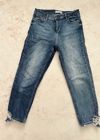 Trendyol & Milla Mavi Kadın Denim Bol Kesim Jean