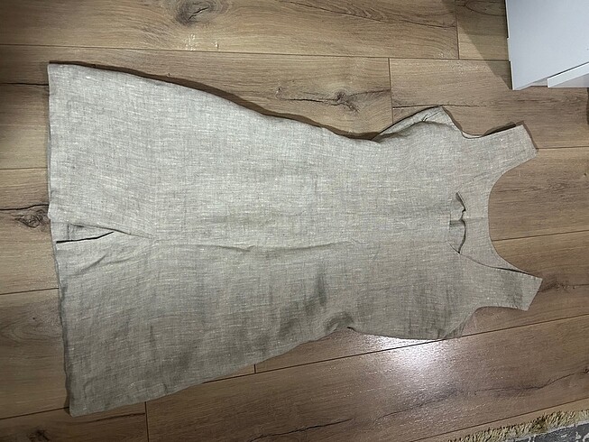l Beden Vintage Keten Elbise