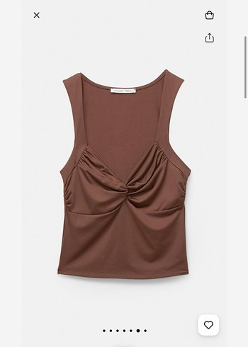 Pull and bear poliamid büzgülü top
