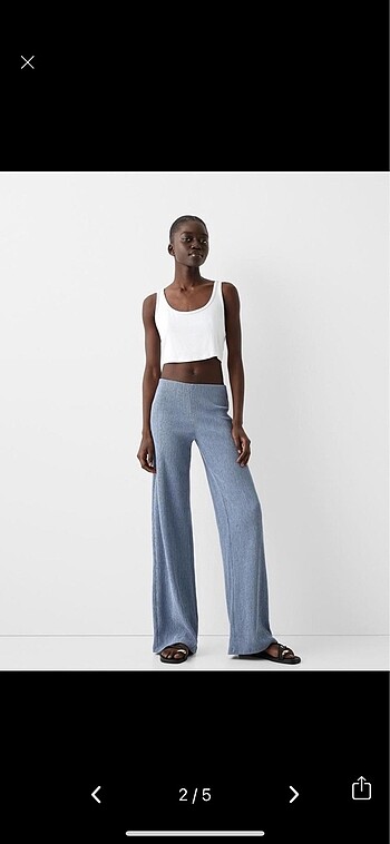 BERSHKA wide leg pantolon