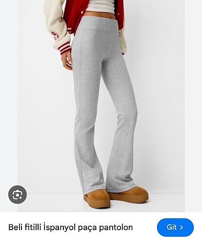 BERSHKA İspanyol paça pantolon