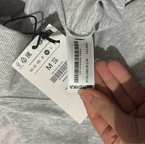 xs Beden BERSHKA orjinal İspanyol paça pantolon