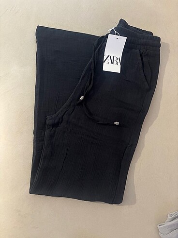 Zara müslin keten pantolon