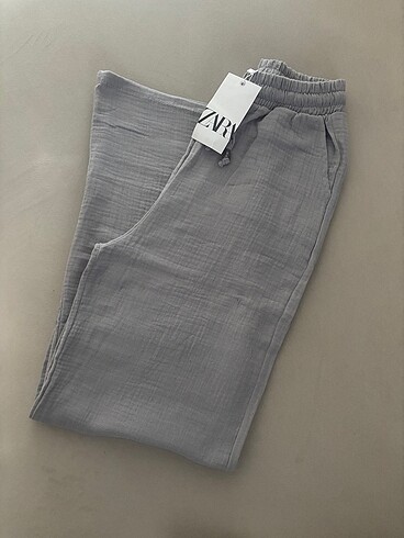 Zara müslin keten pantolon