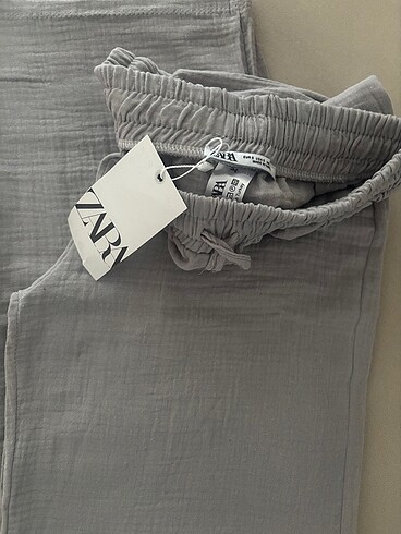 xl Beden Zara müslin keten pantolon
