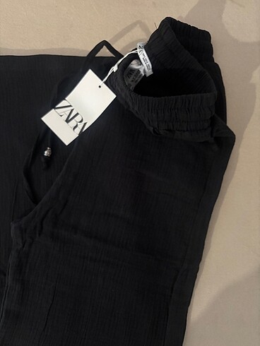 xl Beden Zara müslin keten pantolon