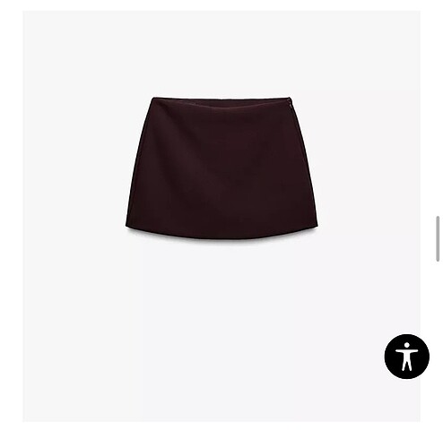 xs Beden bordo Renk Zara şort etek