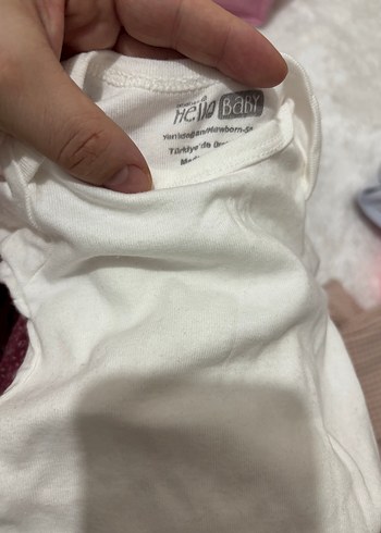 HelloBaby Bebek Kiz Uzun Kollu Beyaz Citcitli Body