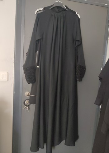 Siyah Uzun Kollu Gotik Kadın Elbise