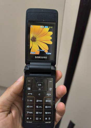 Orjinal Samsung S3600i kapaklı tuşlu kayıtlı telefon