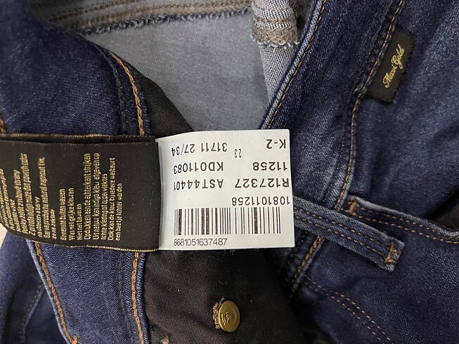 27 Beden Mavi jeans etiketli ispanyol paça