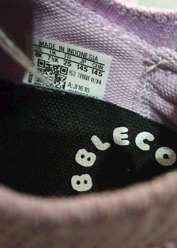 Kızlar için Mor Cırt Cırtlı Spor Ayakkabı - Görsel 3